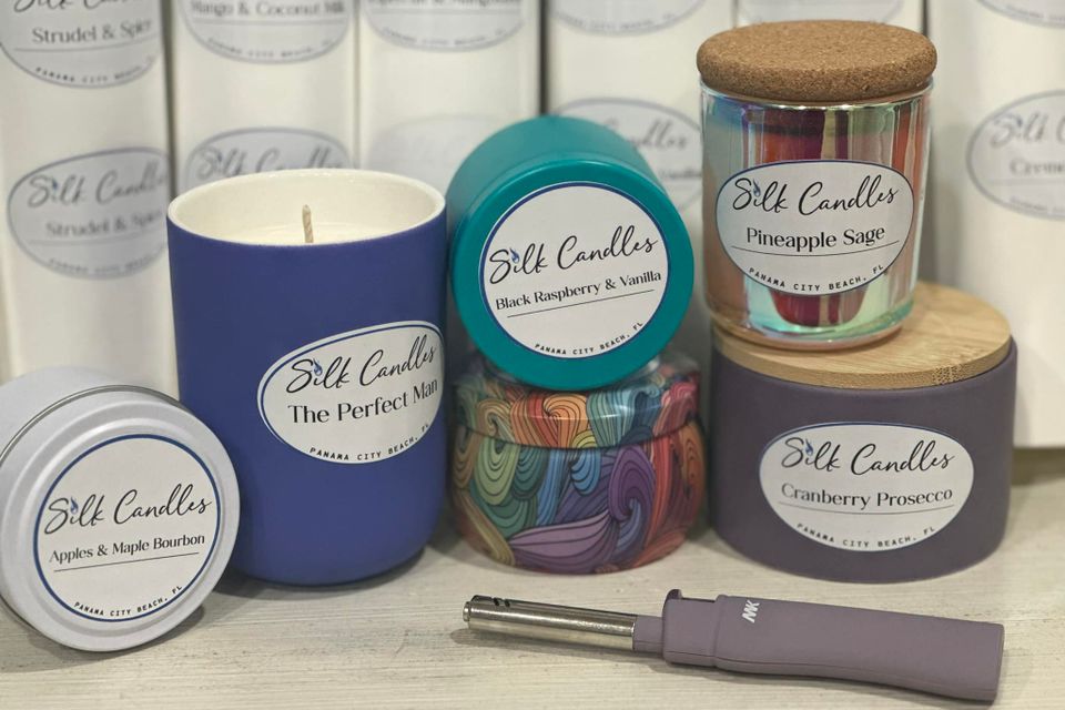 Silk candles 2