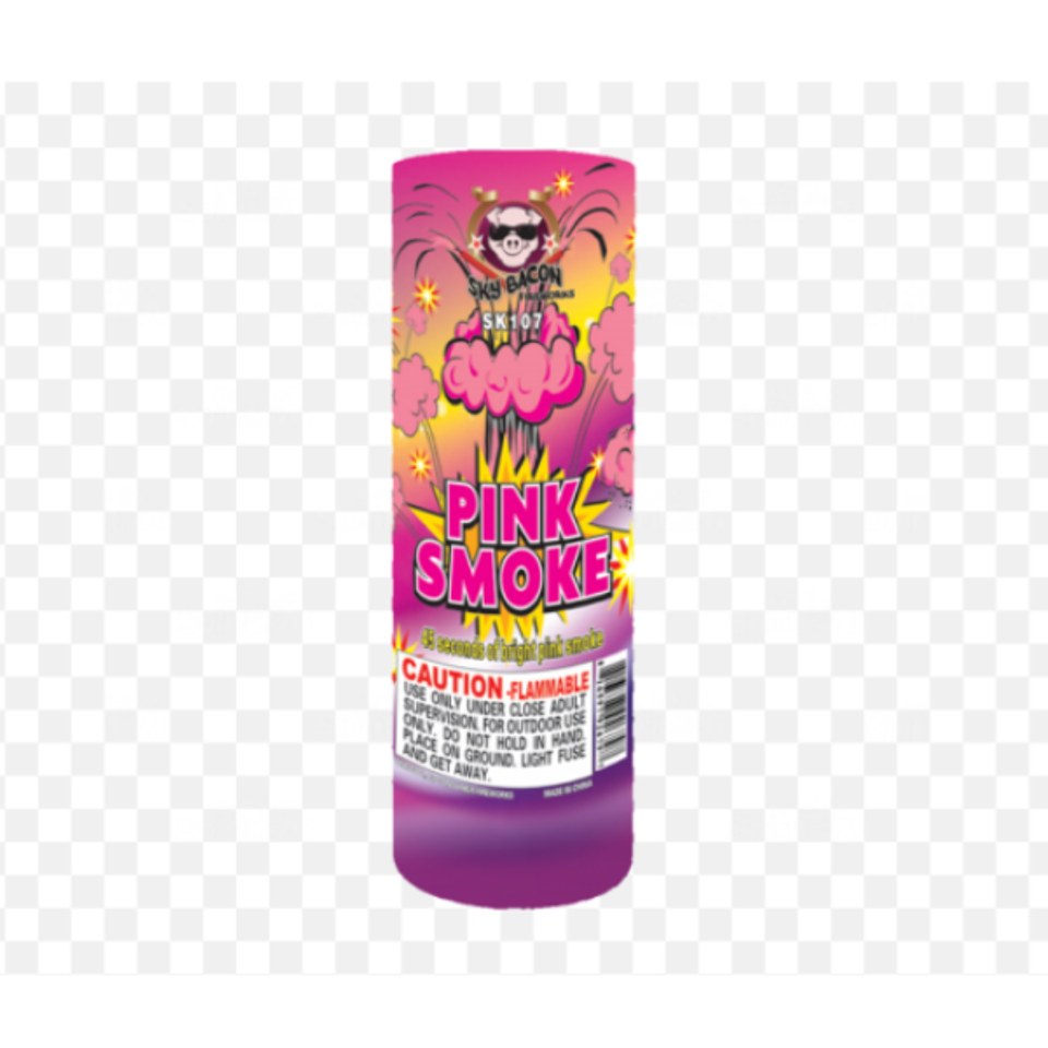Pink smoke