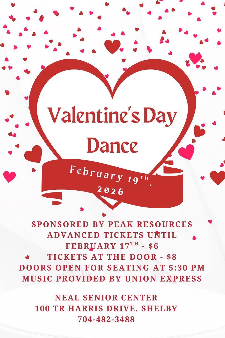 Poster valentine's day dance 2026