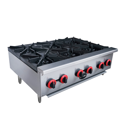 Commercial Restaurant Counter Top 6 Burner Hot Plate