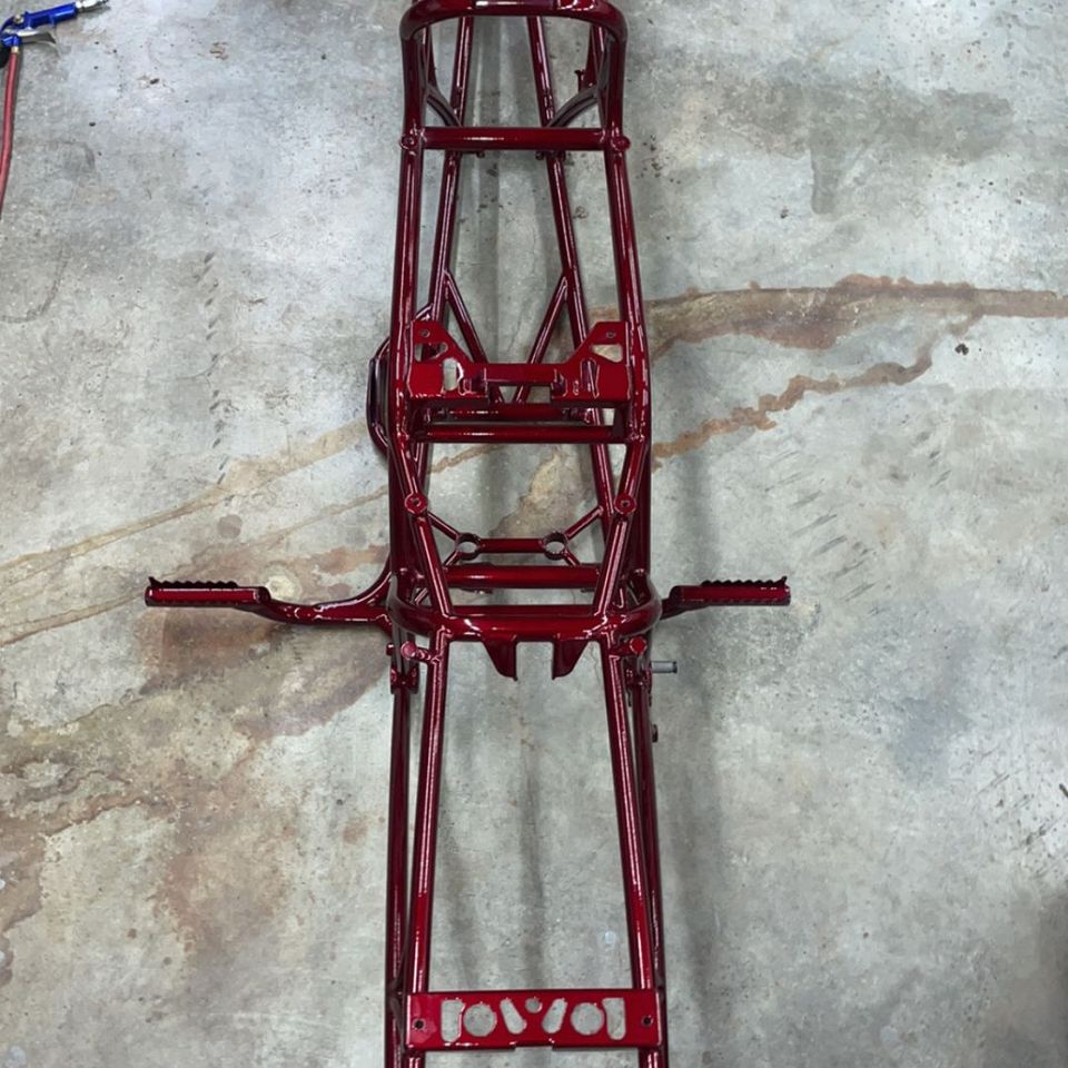 Hoffman powder coating llc   dragbike frame