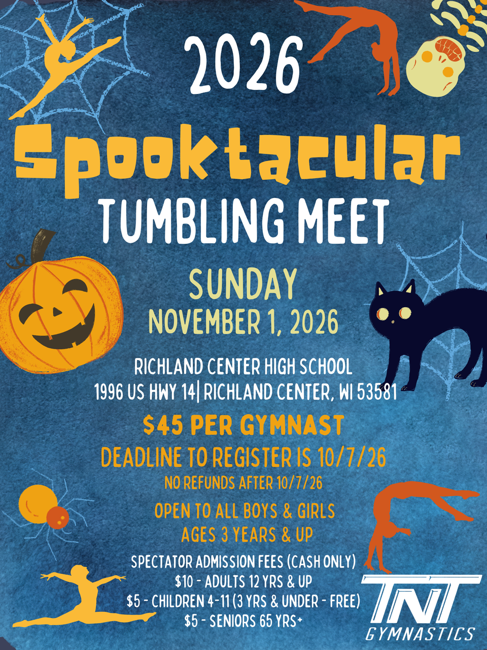 Spooktacular tumbling meet 2026
