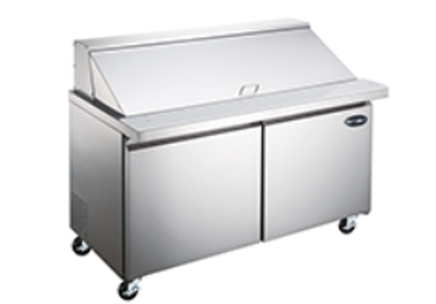 Commercial Restaurant Refrigerated Prep Table Cooler Freezer Refrigerator Pizza Prep Table Sandwich Prep Table Salad Prep Table Mega Top Prep Table 
