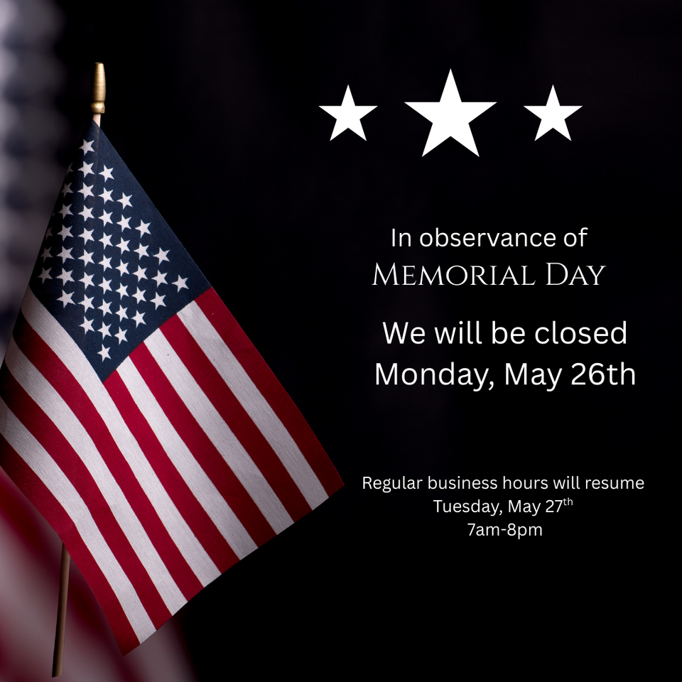 In observance of memorial