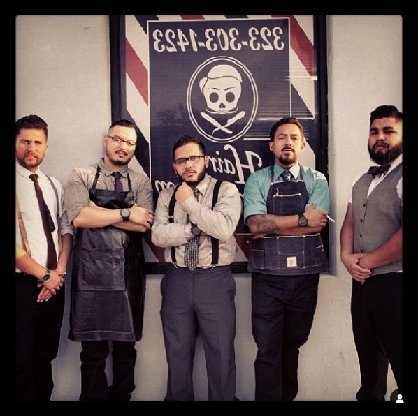 Hairy's barber shop team