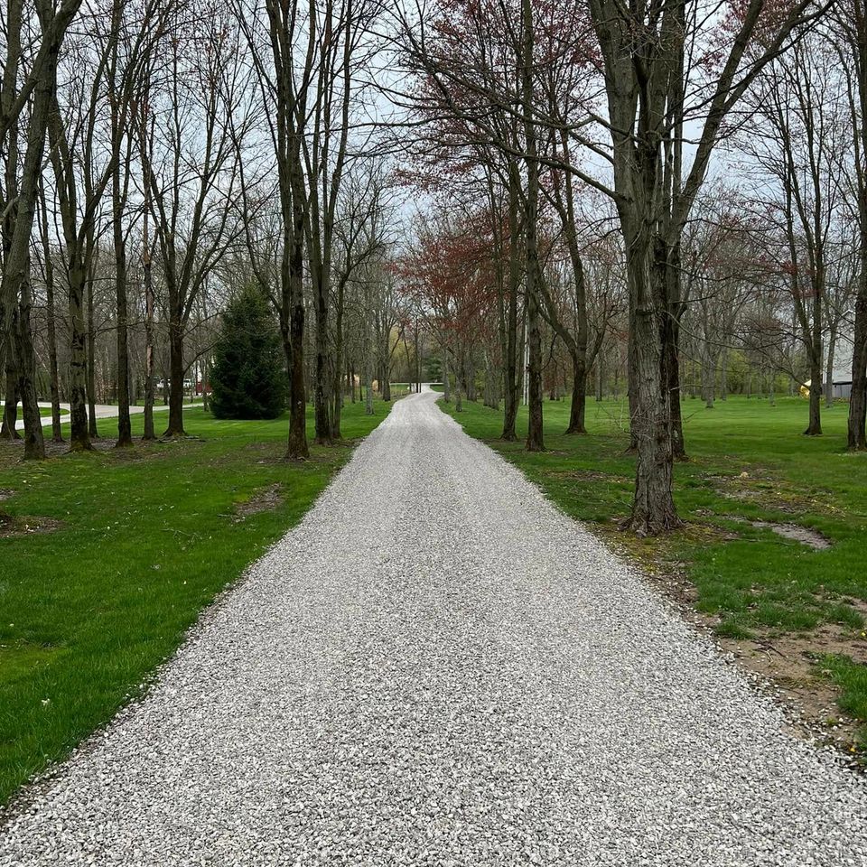 Gravel driveway