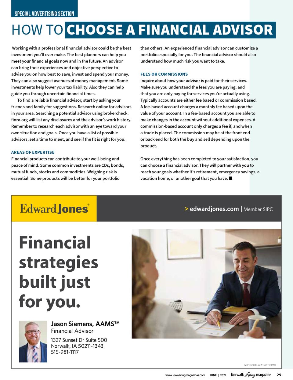 Financial adviser   june 23 norwalk