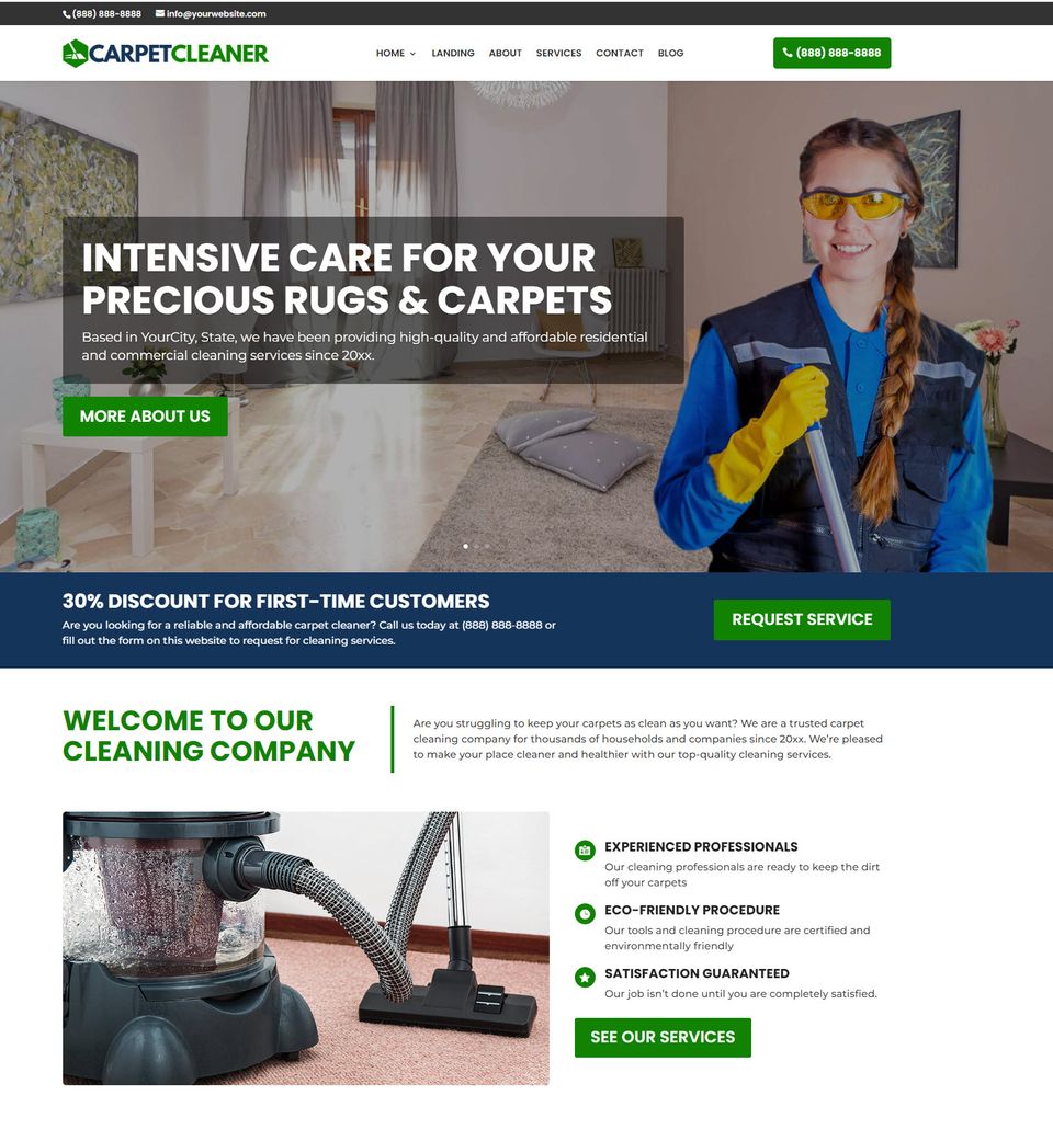 Carpet cleaner website