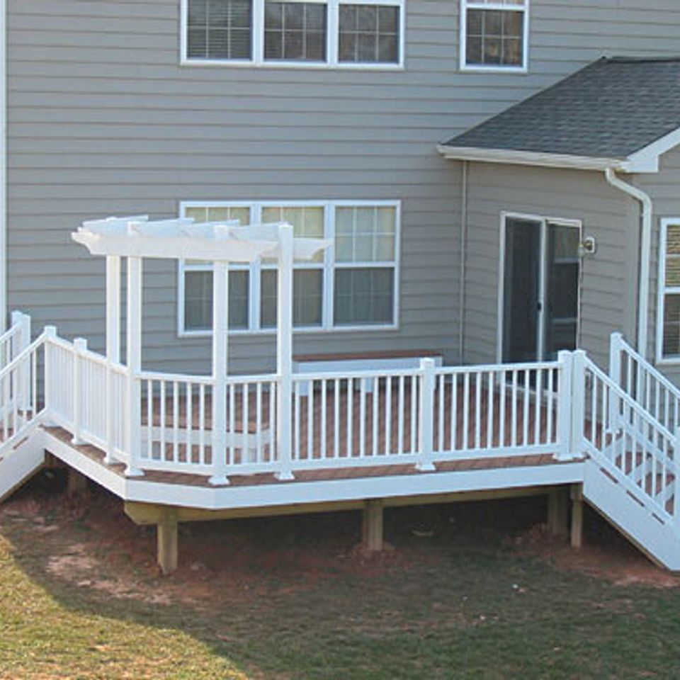 Custom white railing in boise idaho