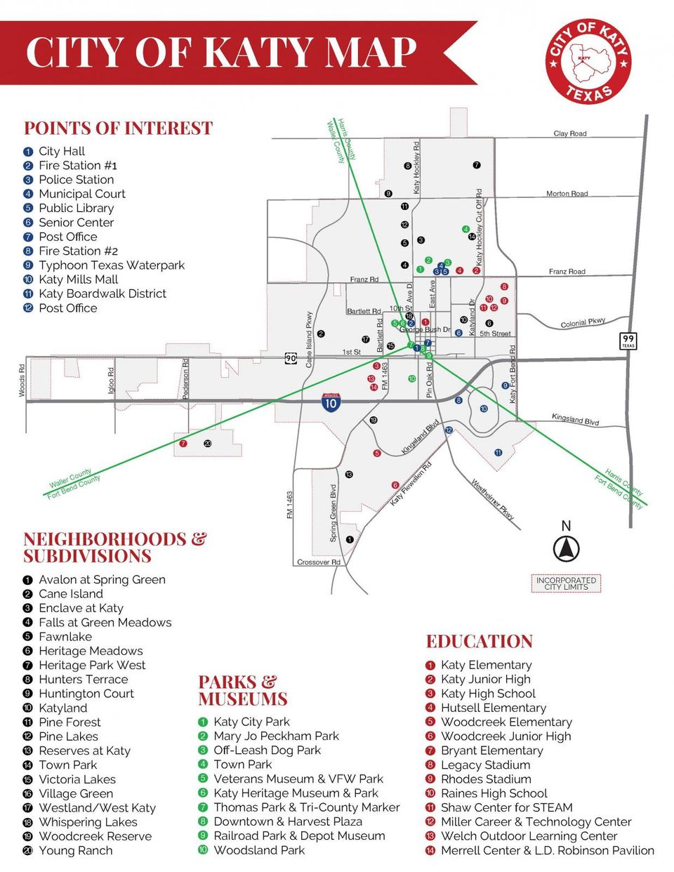 Katy Texas Map