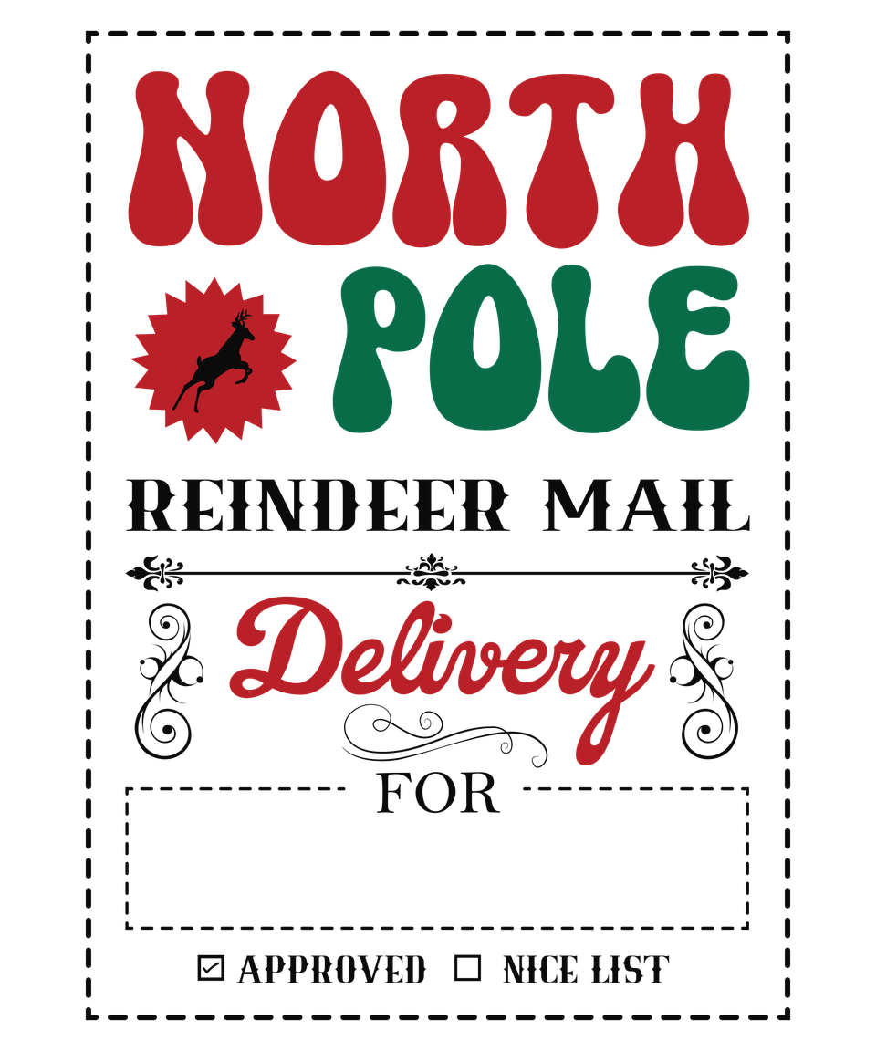 Seasons   christmas santa sack north pole reindeer mail 02 color