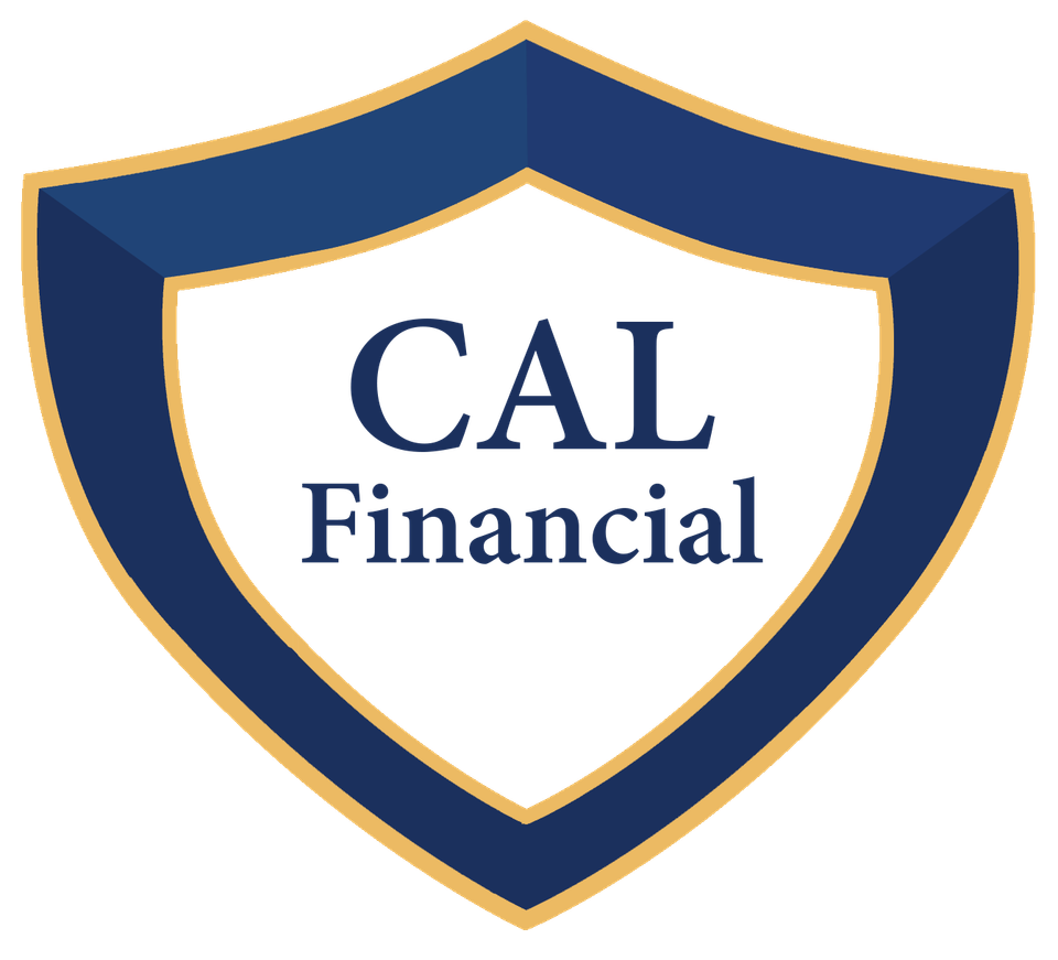 Cal finacial logo solid gold outline