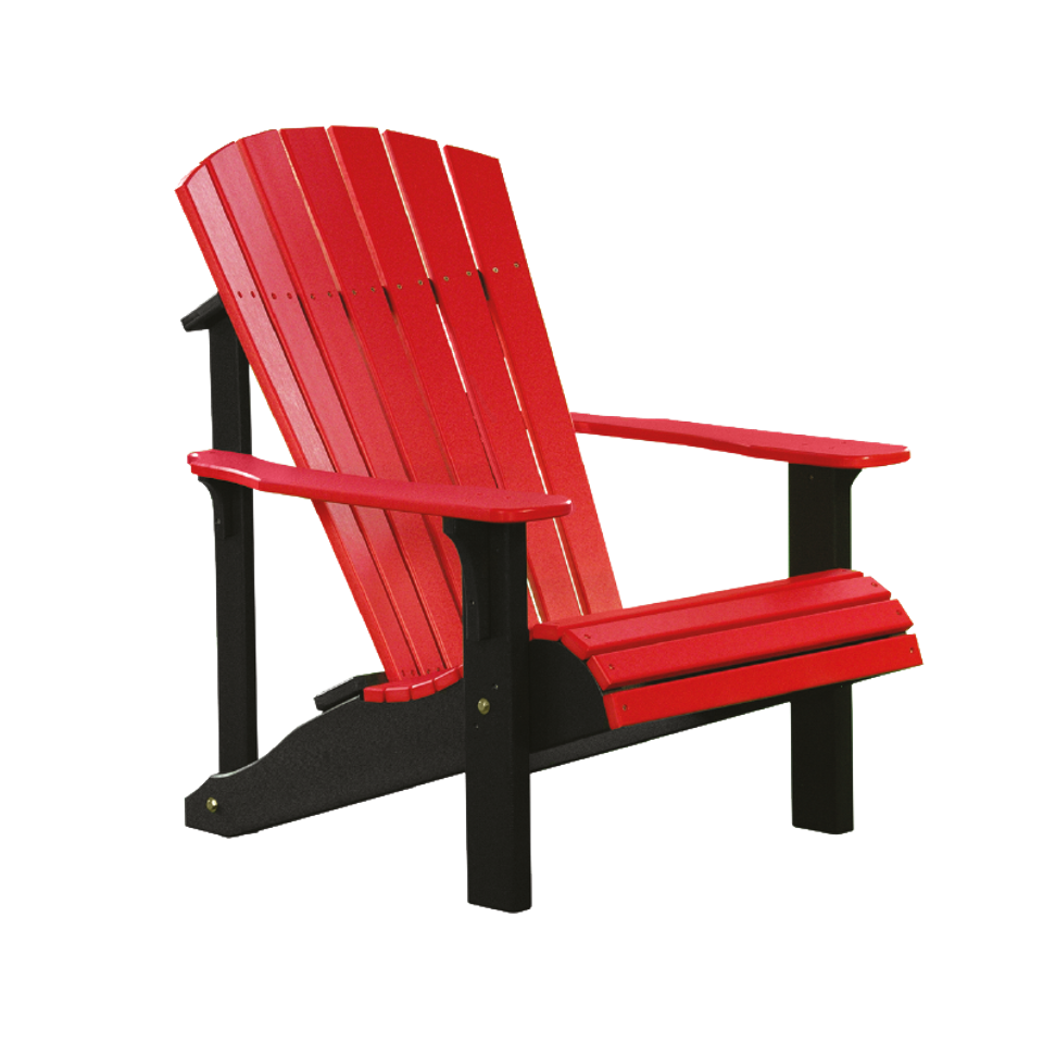 8 hlf deluxe adirondack chair   red