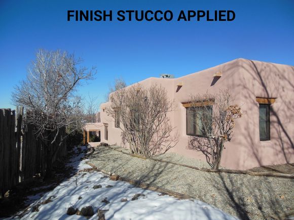 25finish stucco applied