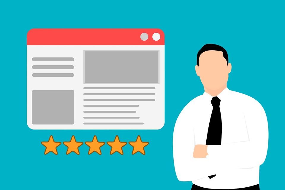 Review website graphic