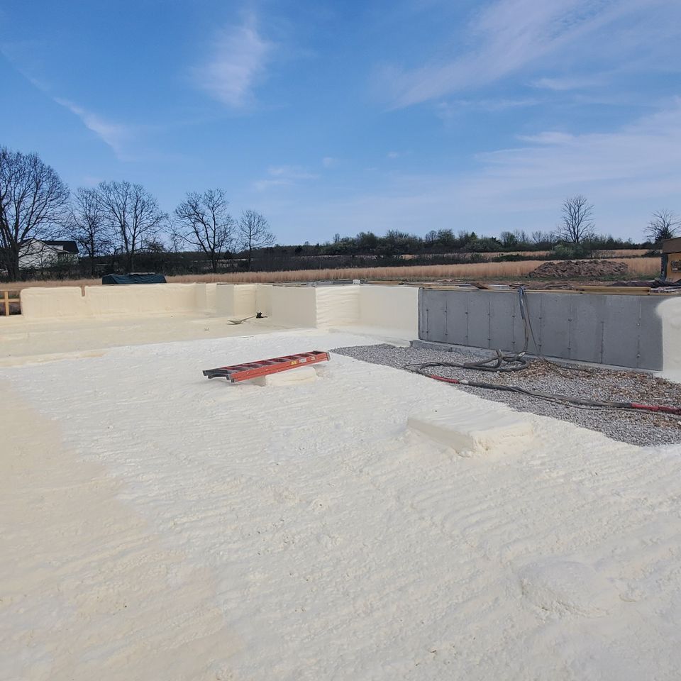 slab foam concrete slab insulation and crawl space