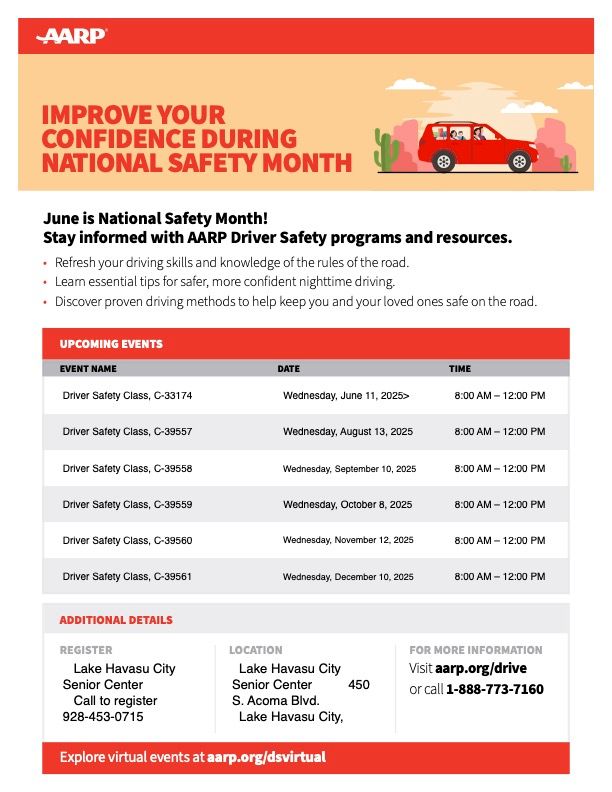Senior center aarp  2025