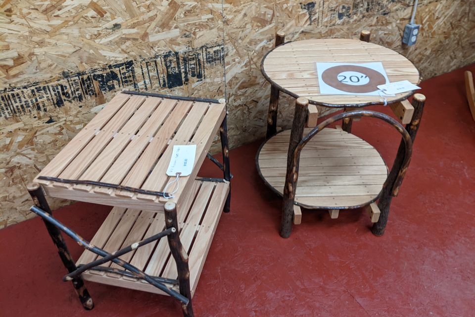 Hickory end tables
