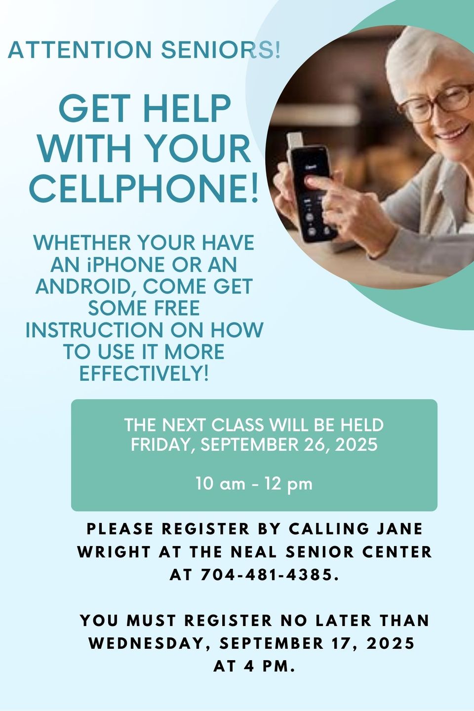 Poster cell phones for seniors sept. 2025   copy