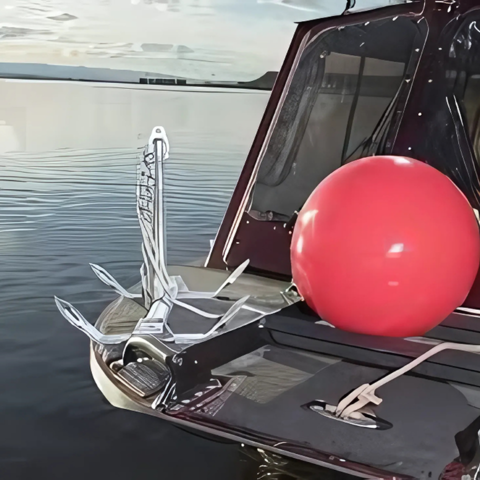 Fish fighter® anchor buoy for 31 to 40 lb. anchors includes swiveling eye bolt   18in (1)