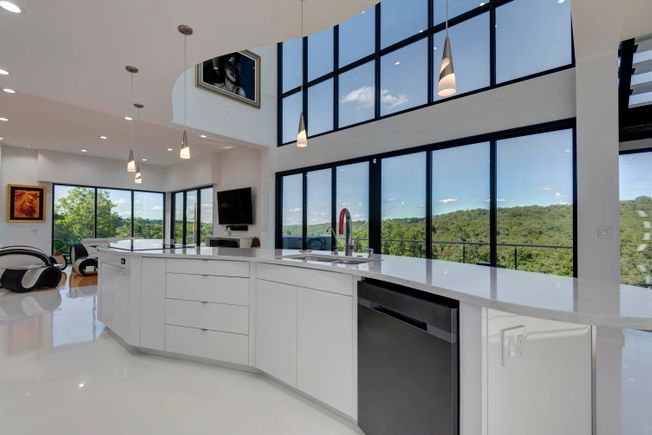 Symphony house kitchen island view