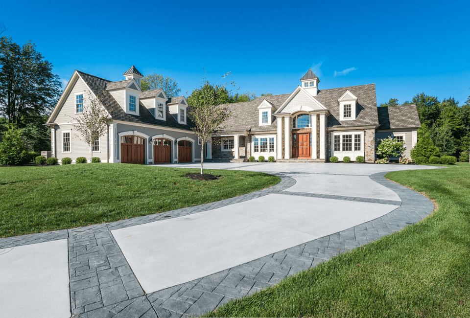 Stampled driveway