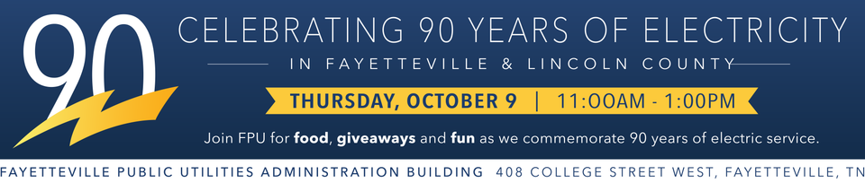 90th anniversary website banner