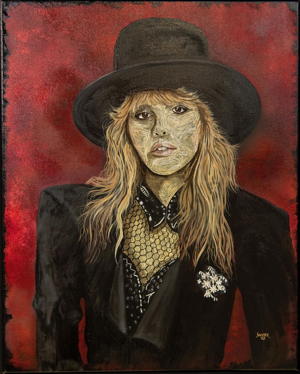 Hand-painted portrait art collection by Skeeter's Grafix.