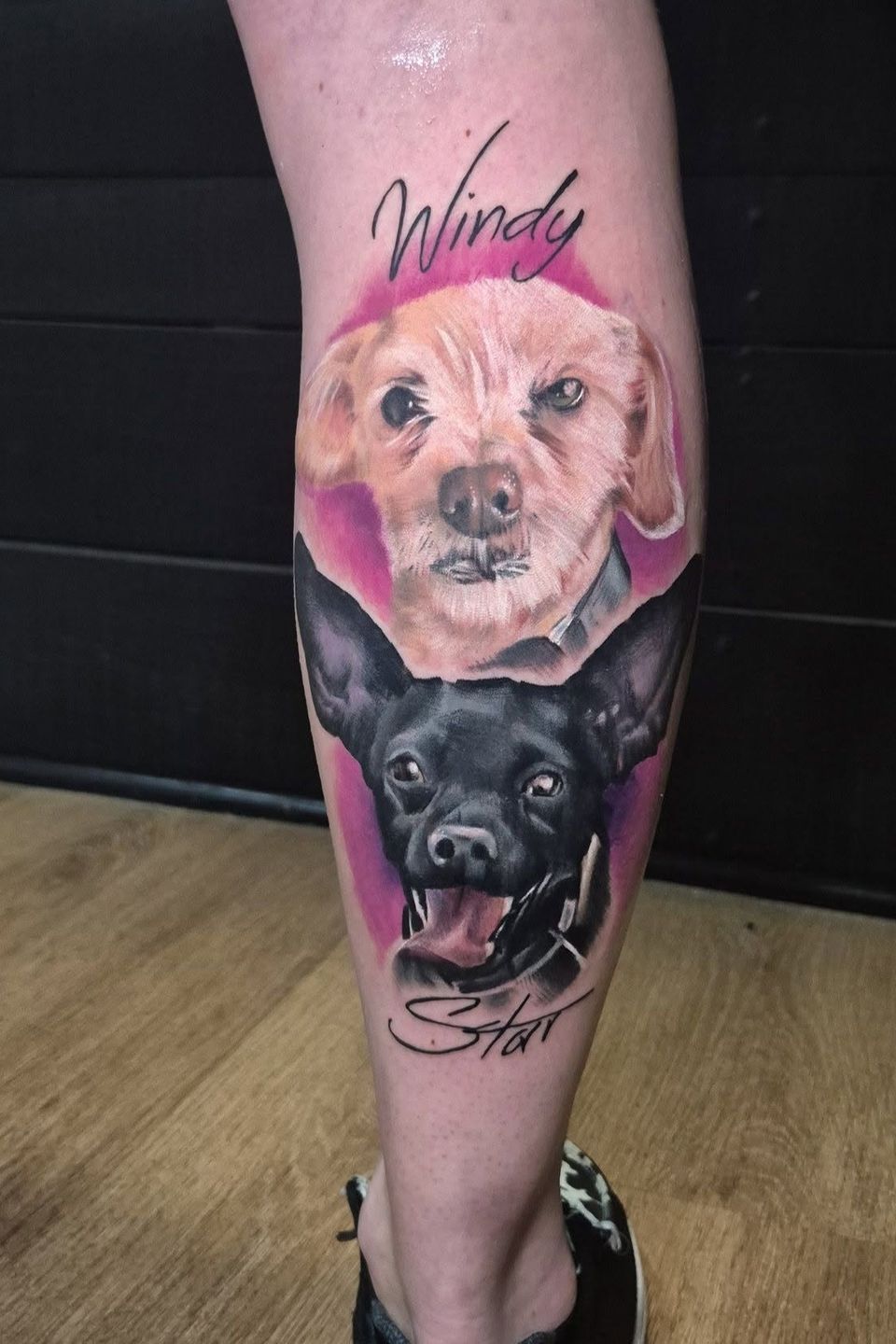 Velvet razor tattoo dogs