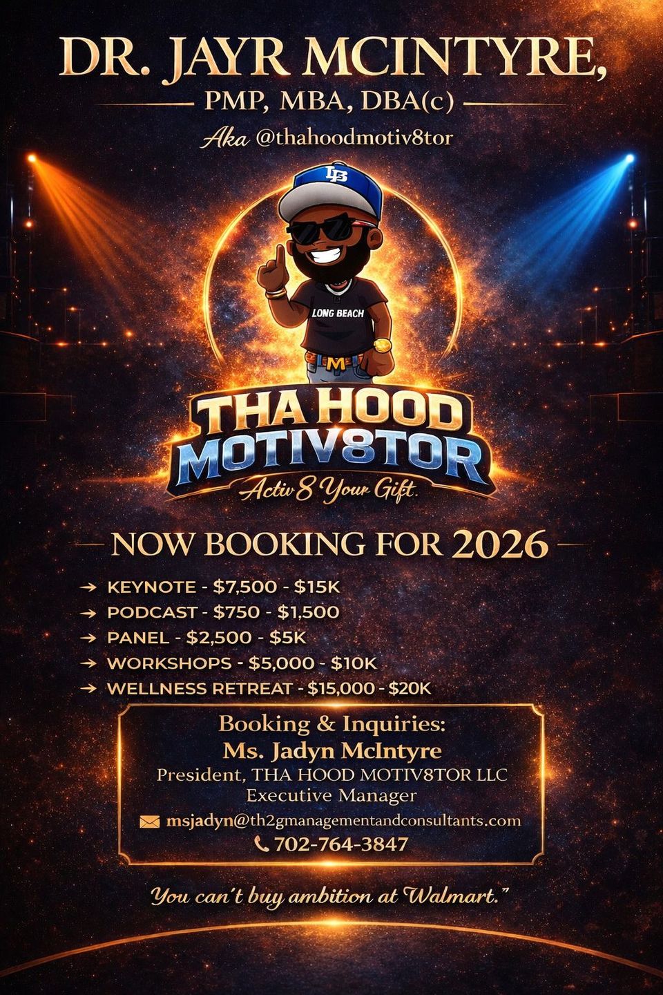 Speaking fee