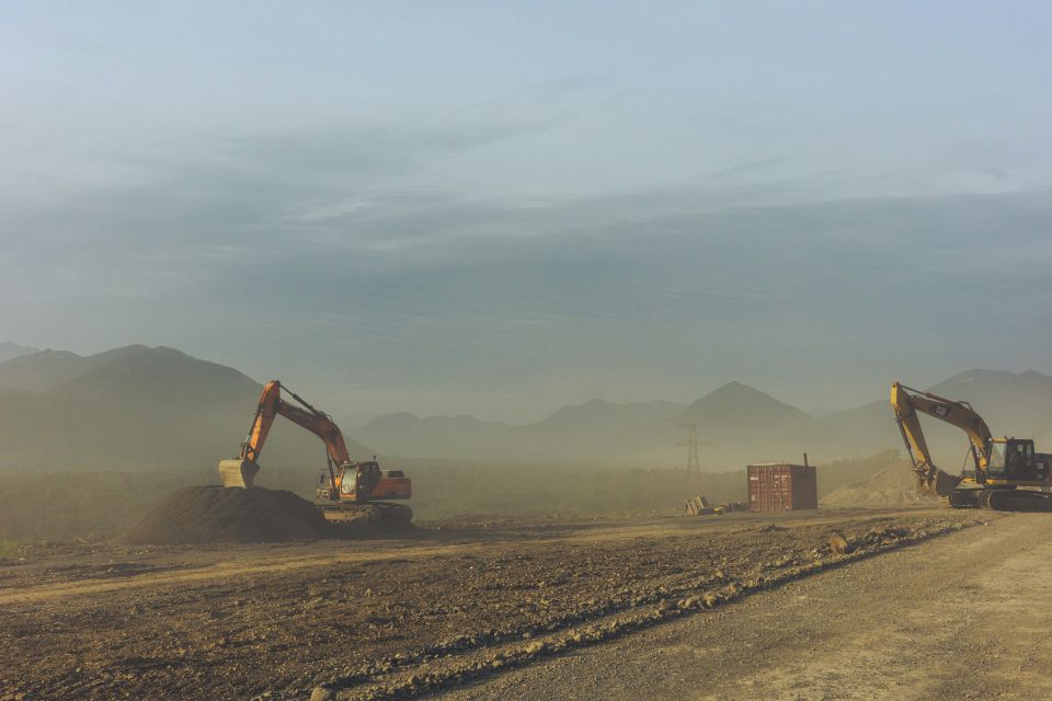 Large equipment working on Soil Stabilization and Road Reclamation