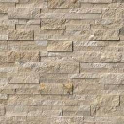 Durango cream stacked stone panels