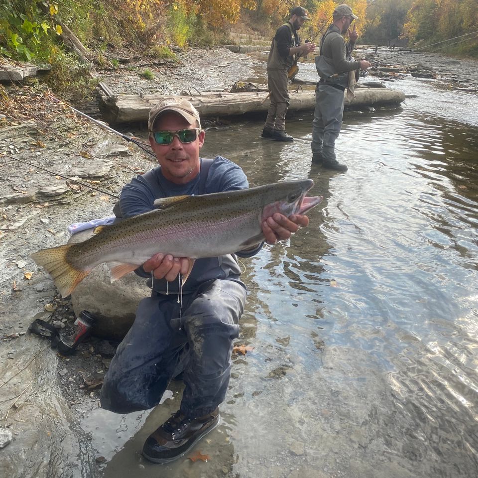 Jeremy Strickler caught this Steelhead in Walnut Creek, Erie PA