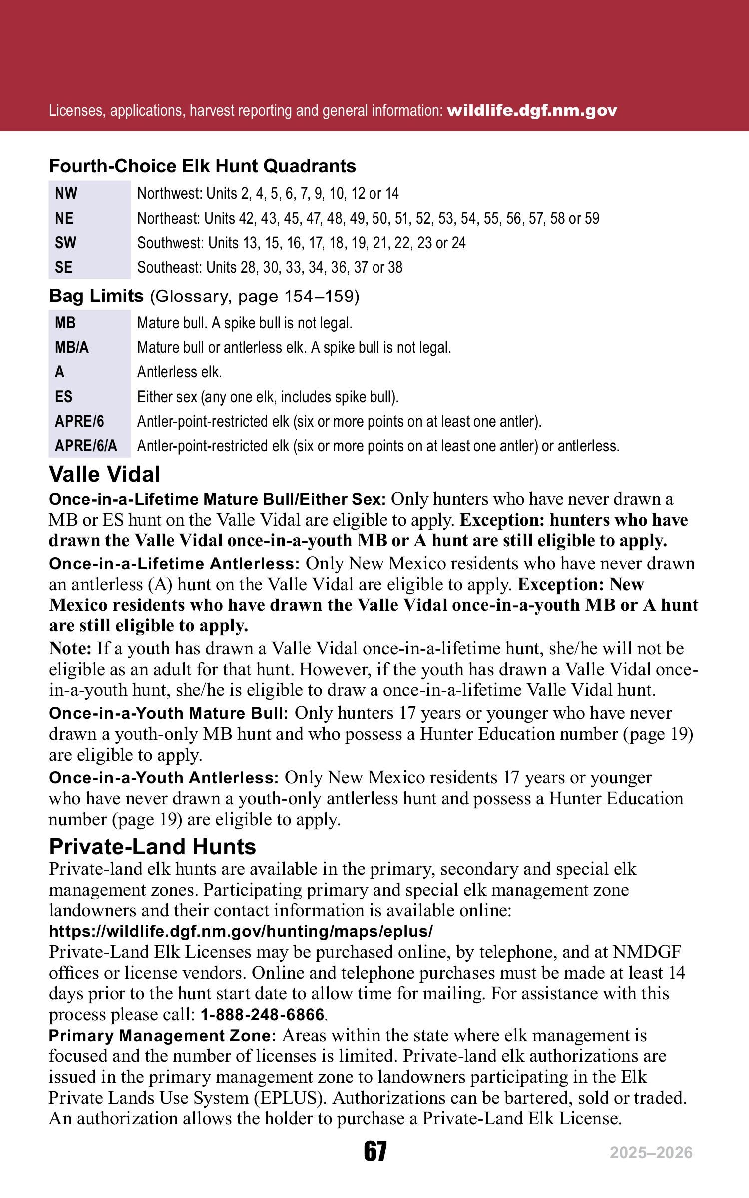 New Mexico Hunting Proclamation - Regulations & Guidelines