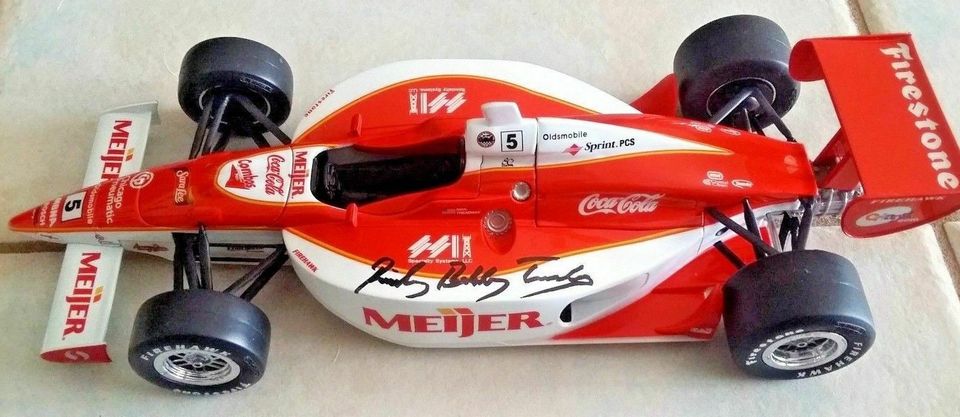 Action performance 01 ricky bobby treadway signed 5 meijer g force 1 18 indy car out of box signed top view or indycar signed
