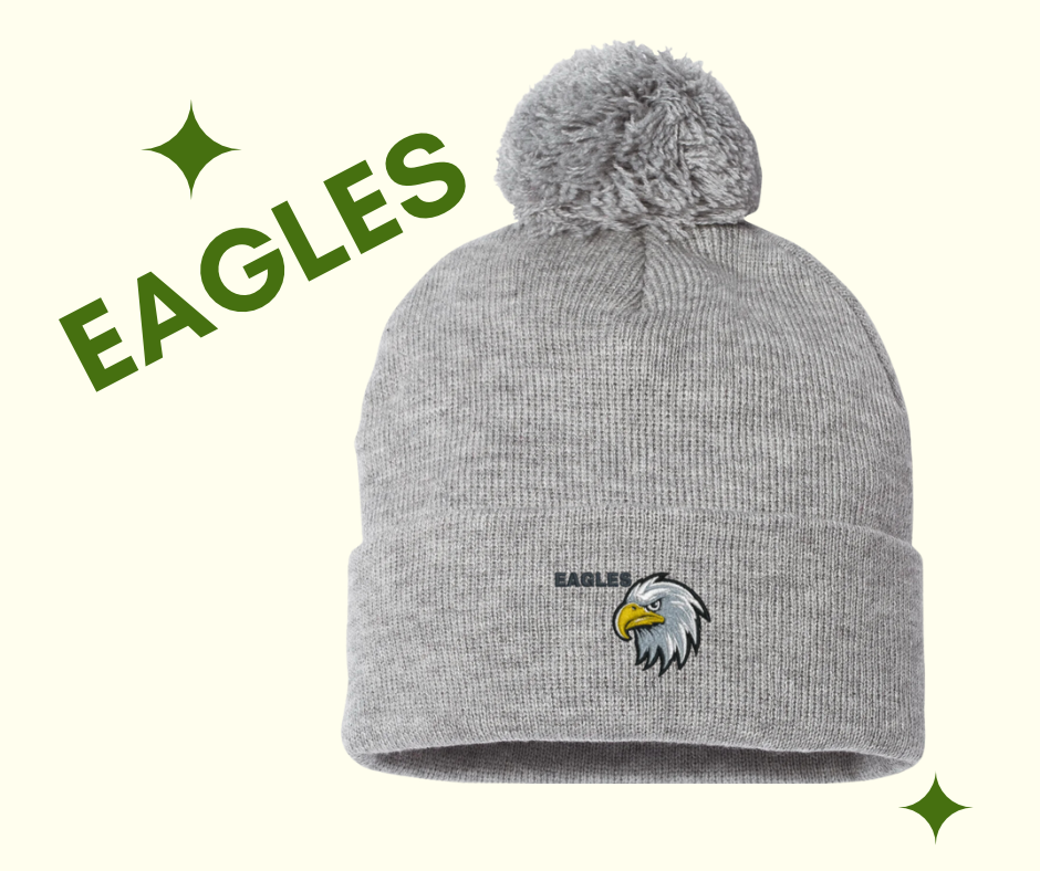 Eagles chiefs pom pom beanies   4