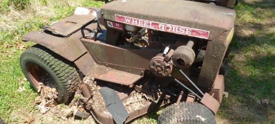 Antique wheel Horse lawn mower up for auction at Kauffman Bros. Auctions