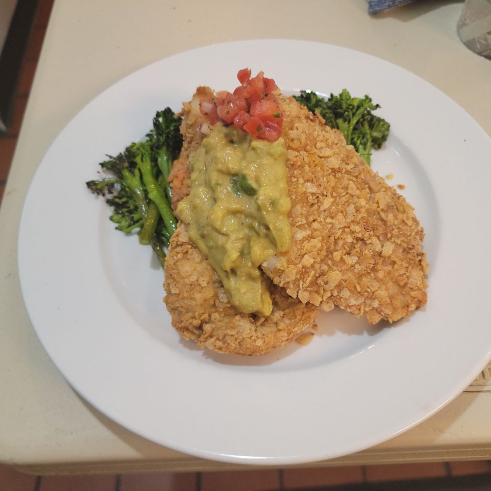 Tortilla crusterd grouper