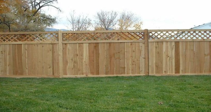 Custom wood with lattice