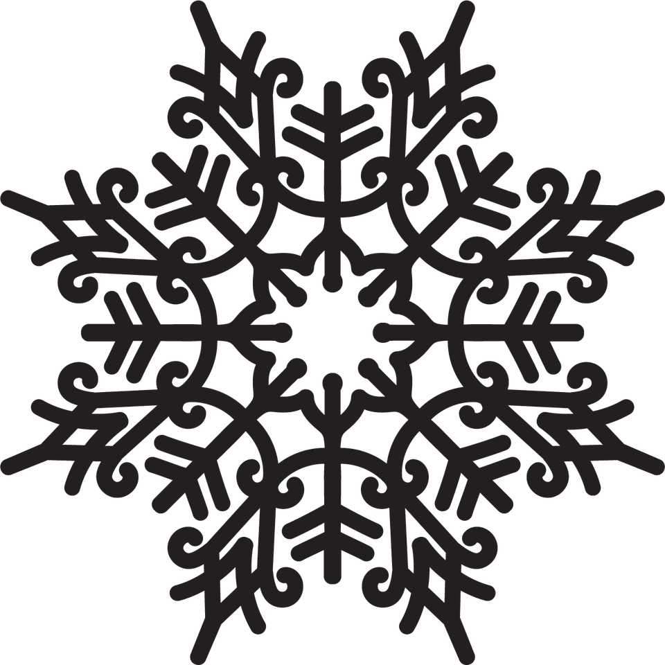 Seasons   winter winter snowflakes blk 05