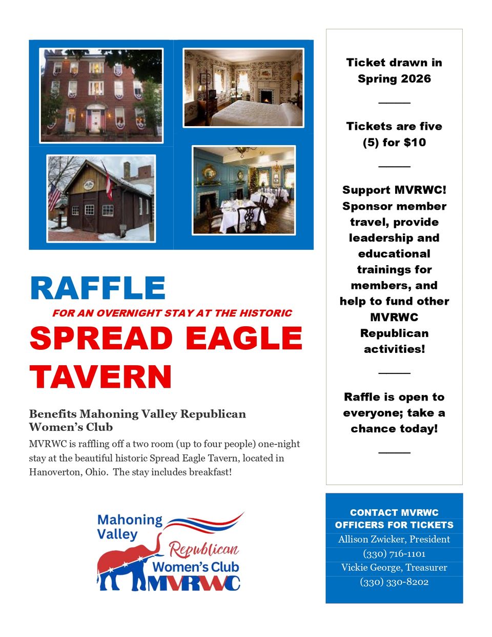 Spread eagle tavern raffle flyer page 0001