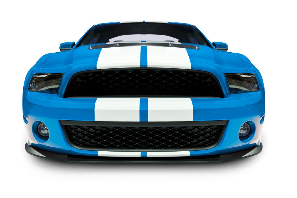 Blue car