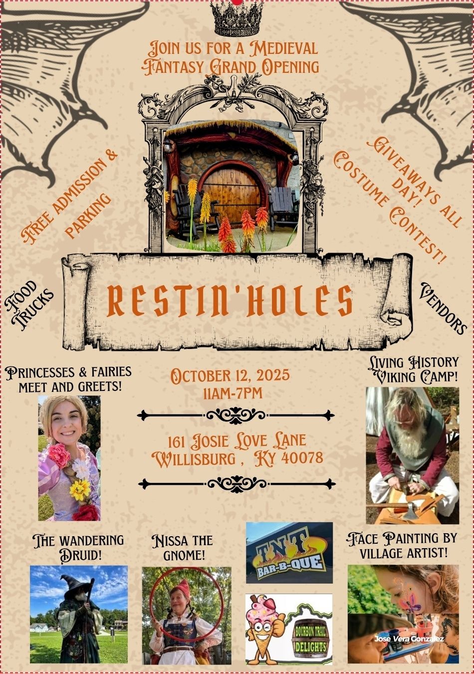 Upcoming events restin holes