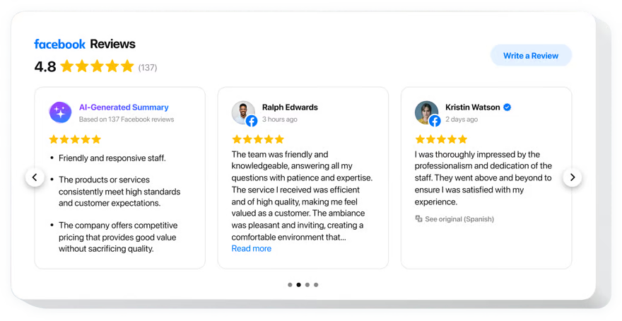 Facebookbreviews webspace launcher