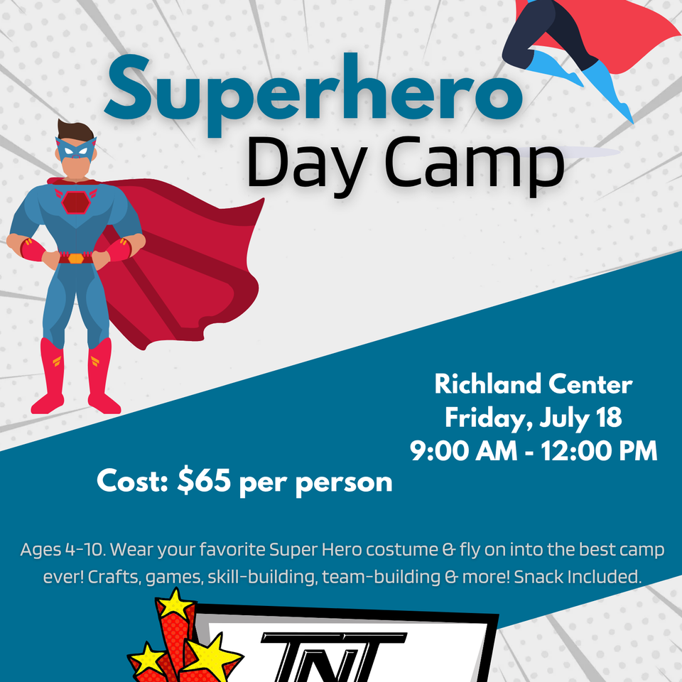 Super hero day camp 2025