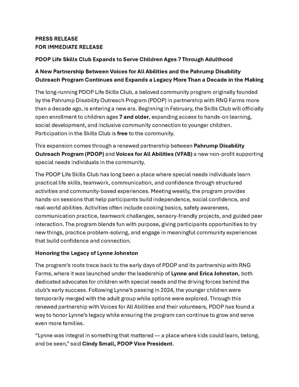 Press release vfab partnership page 1