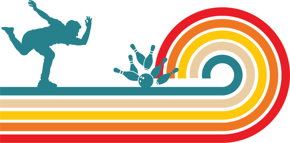 Bowling   retro sunset graphics 13
