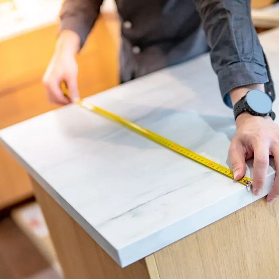 Measuring for granite countertop