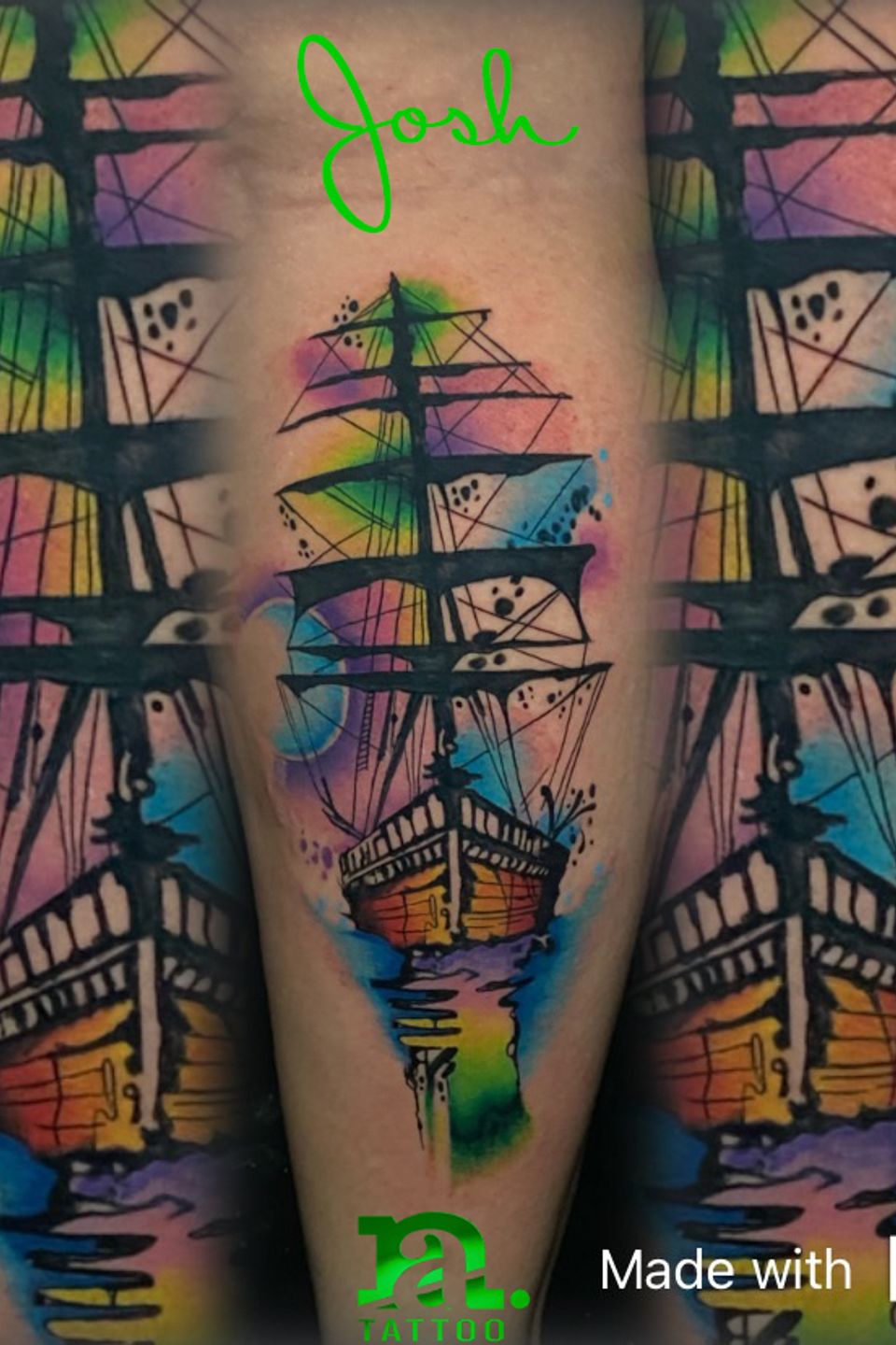 Josh watercolor sail boat