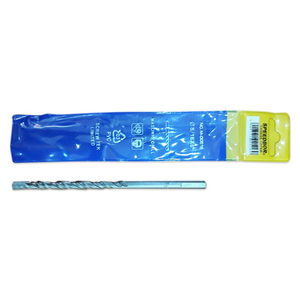 Carbide tip drill bit with triangle speedbor
